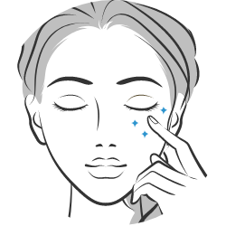 眼睛周圍不易留下痕跡！即使用力也不易導致疼痛的設計，方便貼合眼周卻不易在肌膚上留下杯蓋痕跡。